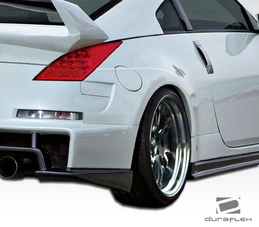 Extreme Dimensions Duraflex AM-S Wide Body Rear Lip Add On Spoiler Diffuser Compatible With 2003-2008 Nissan 350Z - 1 Piece - 107227