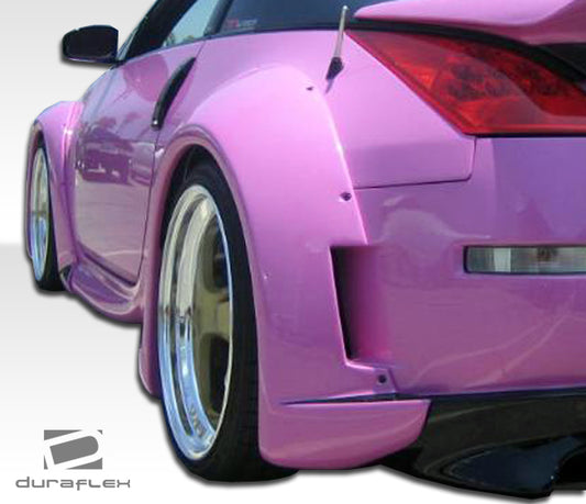Extreme Dimensions Duraflex Vader 3 Wide Body Rear Fender Flares Compatible With 2003-2008 Nissan 350Z - 2 Piece - 102267