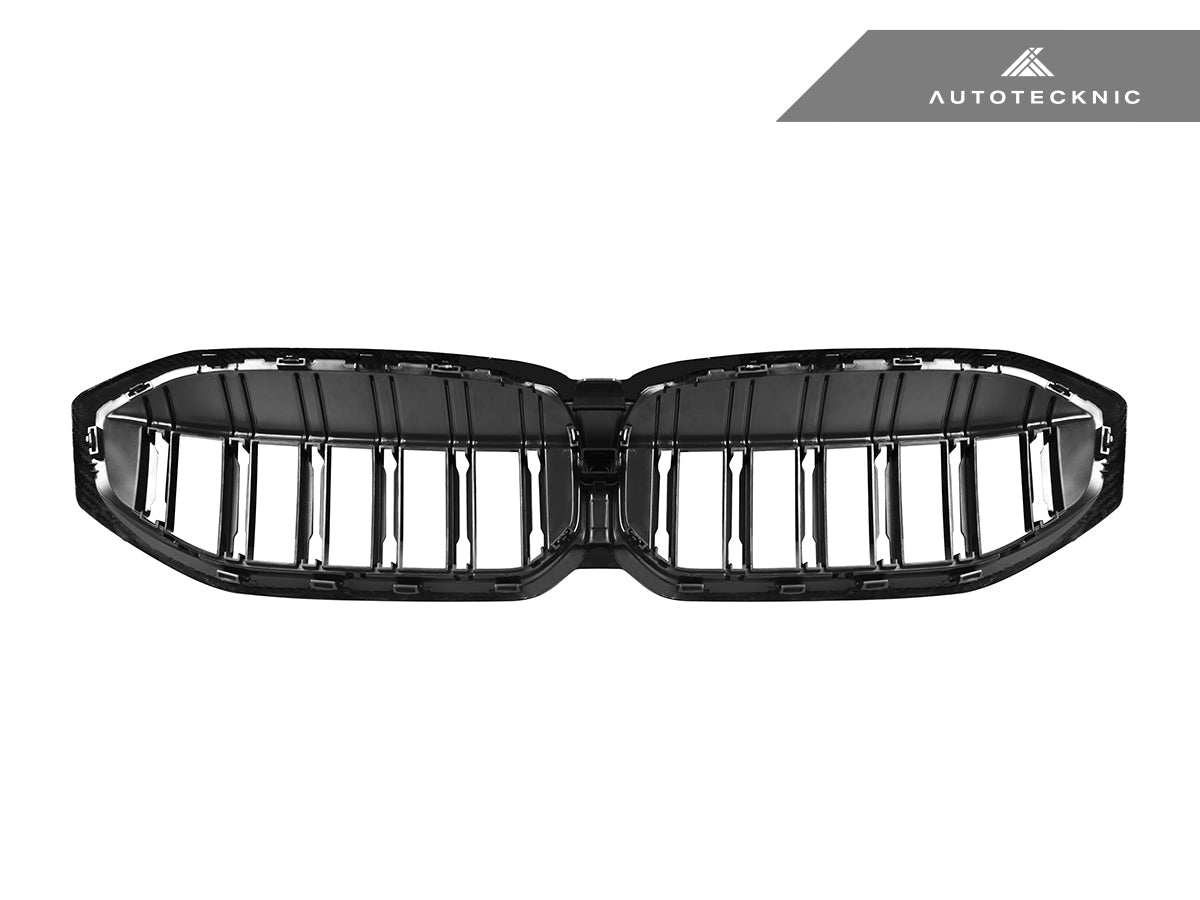 AutoTecknic Dry Carbon Fiber Dual-Slat Front Grille - G20 3-Series LCI