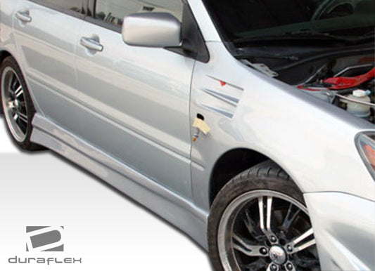 Extreme Dimensions Duraflex Walker Side Skirts Compatible With 2004-2007 Mitsubishi Lancer - 2 Piece - 100577