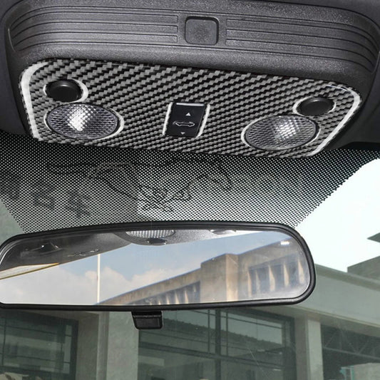 Real Carbon Fiber Overhead Dome Reading Light Trim Overlay For S197 Mustang 2005-2009