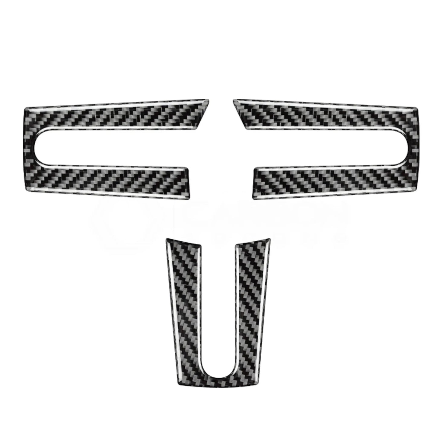Real Carbon Fiber Steering Wheel Trim Overlay For Mustang 2005-2009