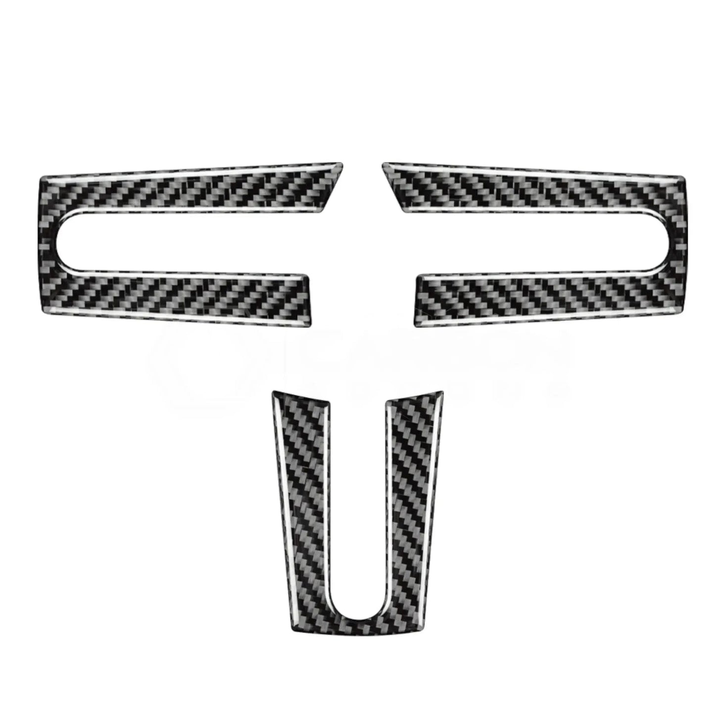 Real Carbon Fiber Steering Wheel Trim Overlay For Mustang 2005-2009