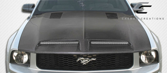 Carbon Creations GT500 Hood Compatible With 2005-2009 Ford Mustang - 1 Piece - 106386