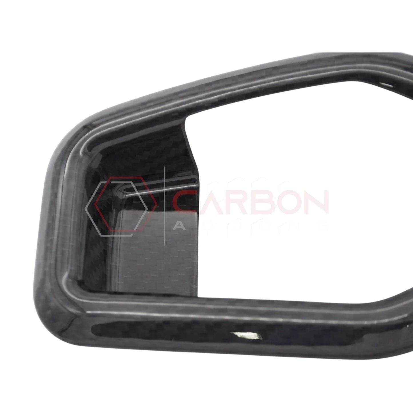 Real Carbon Fiber Seat Release Handle Trim Covers for 2024+ Ford Mustang