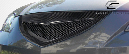 Carbon Creations Open Mouth Grille Compatible With 2004-2009 Mazda 3 - 1 Piece - 105030
