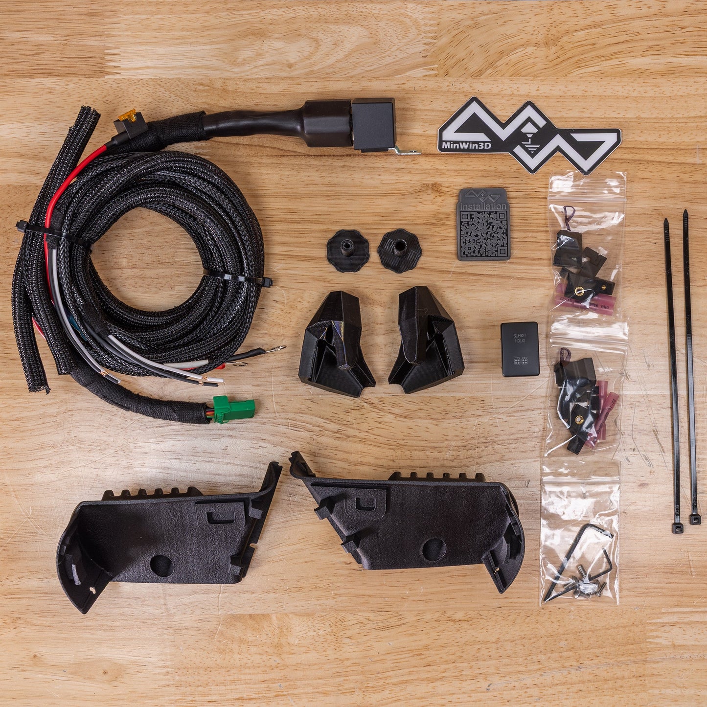 Side Mirror Ditch Light Mount Kit