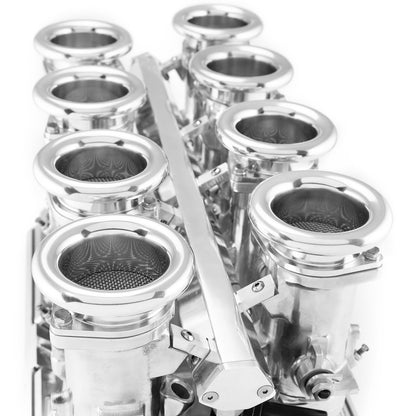 Speedmaster 1-135-001-02 Chevy BBC 454 Downdraft + FiTech Ultra EFI Fuel Injection System [Polished]