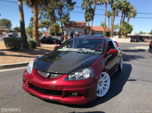 Carbon Creations OEM Look Hood Compatible With 2002-2006 Acura RSX - 1 Piece - 100384