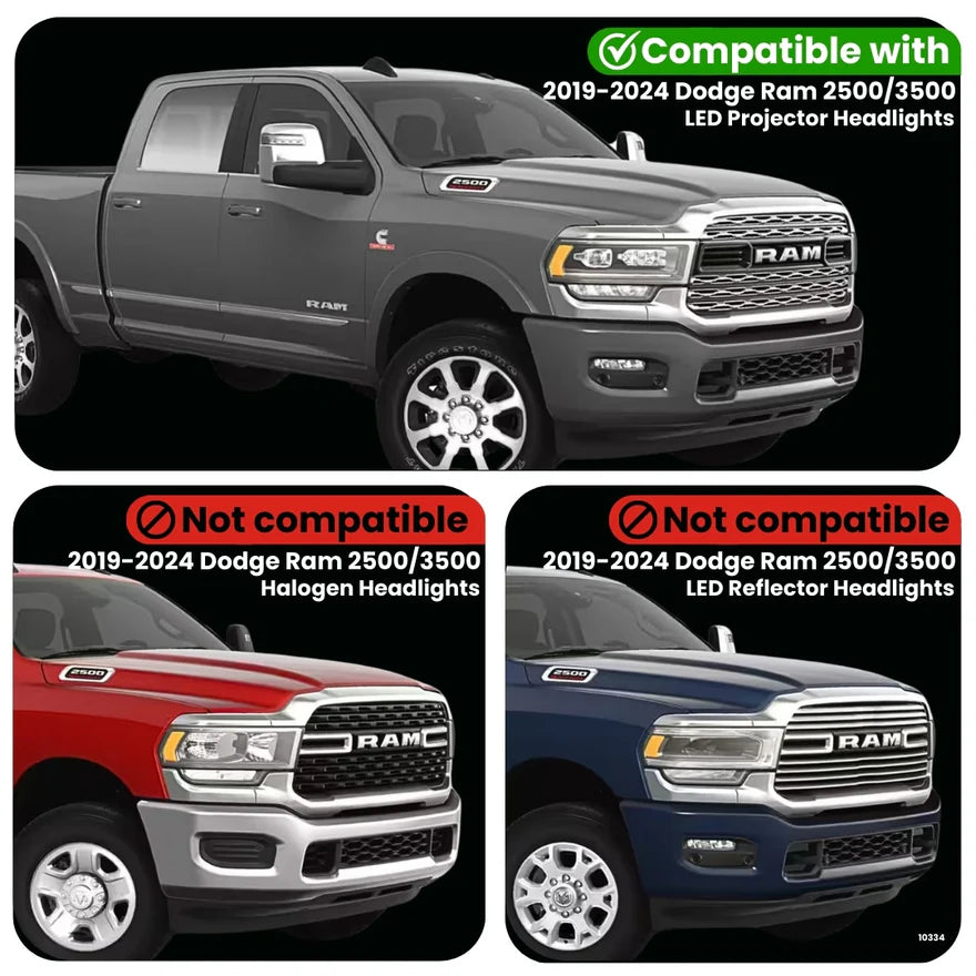 Dodge Ram 2500/3500 Dynamic Headlight Adapter for LED Projector Headlights (2019-2024)