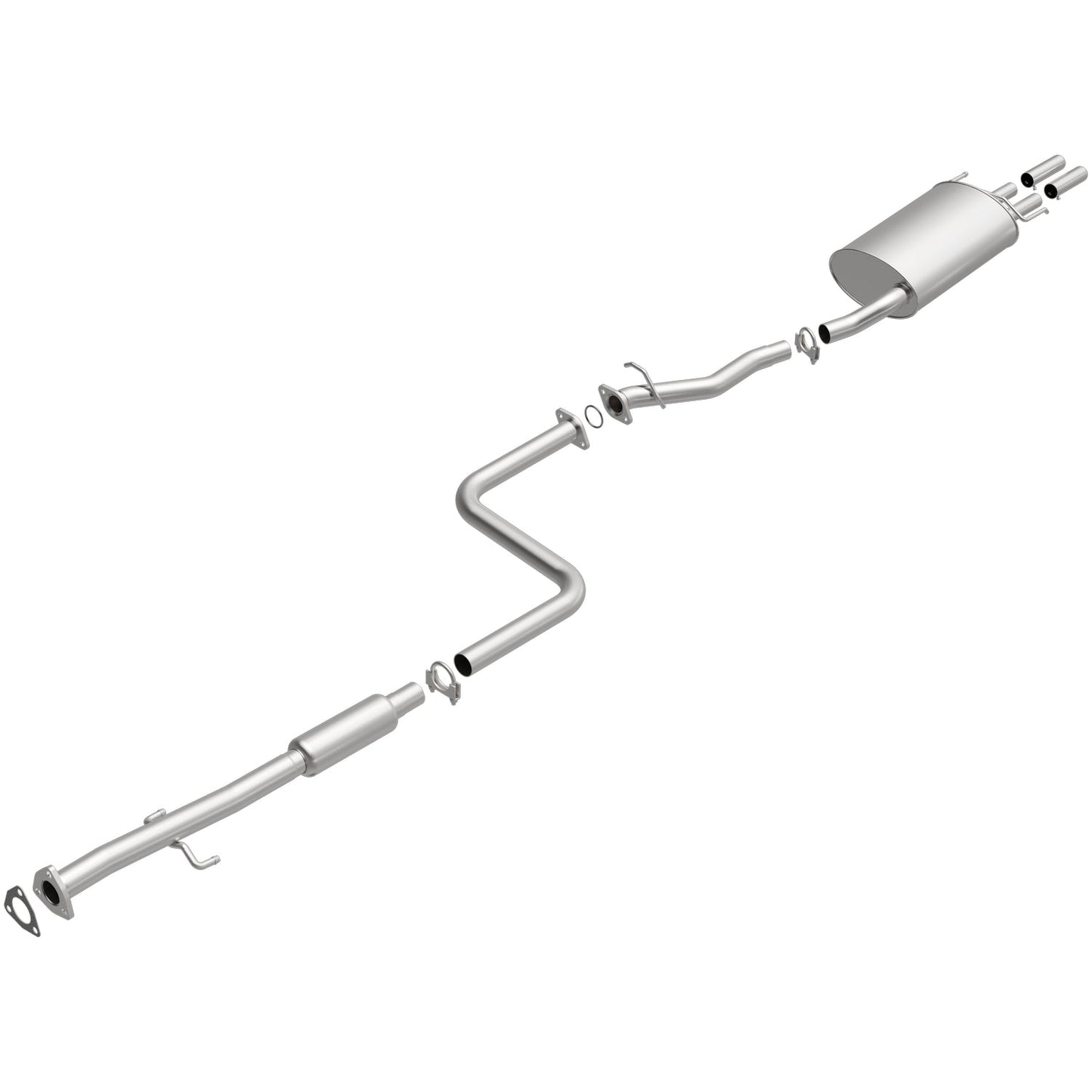 BRExhaust 1992-1993 Honda Accord L4 2.2L Direct-Fit Replacement Exhaust System 106-0377