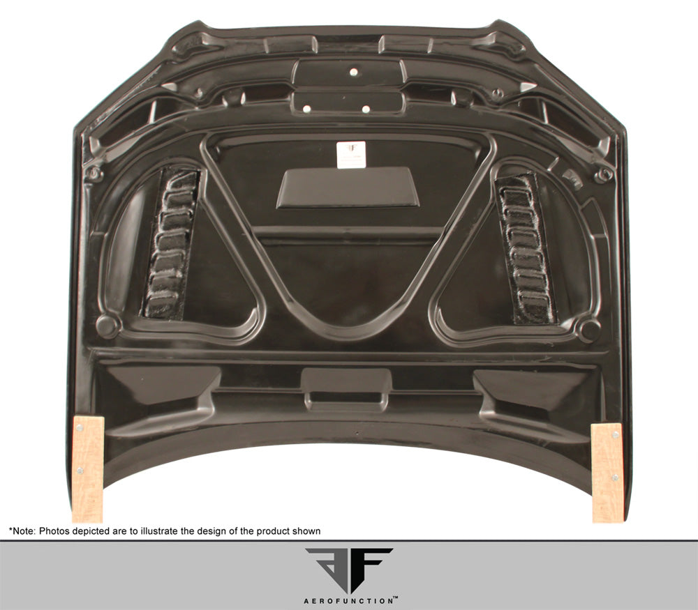 Aero Function AF-1 Carbon Hood Compatible With 2006-2008 Audi A4 - 1 Piece - 107901