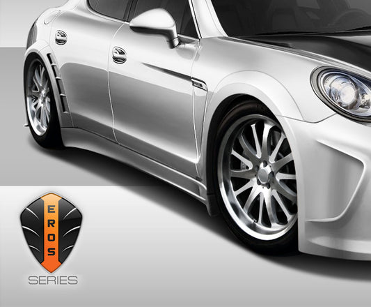 Extreme Dimensions Duraflex Eros Version 4 Wide Body Fender Flares Compatible With 2010-2015 Porsche Panamera - 6 Piece - 108291