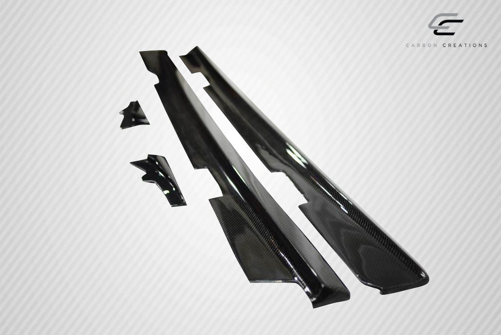 Carbon Creations GT500 Side Skirts Compatible With 2005-2013 Chevrolet Corvette - 2 Piece - 108409