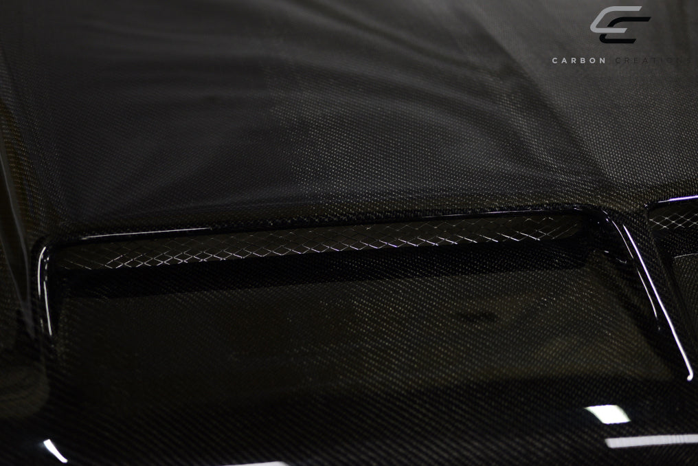 Carbon Creations GT500 Hood Compatible With 2010-2012 Ford Mustang - 1 Piece - 109261