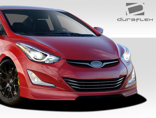 Extreme Dimensions Duraflex Racer Front Lip Spoiler Compatible With 2011-2013 Hyundai Elantra - 1 Piece - 109336
