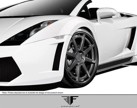 Aero Function AF-1 Wide Body Front FendersFlares Compatible With 2004-2008 Lamborghini Gallardo - 2 Piece - 109605