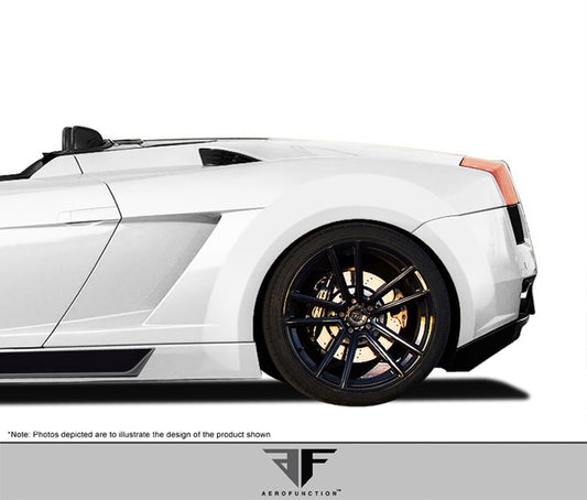 Aero Function AF-1 Wide Body Rear Fender Flares Compatible With 2004-2008 Lamborghini Gallardo - 2 Piece - 109606