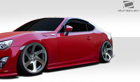 Extreme Dimensions Duraflex V-Speed Side Skirts Compatible With 2013-2020 FRS 86 BRZ - 2 Piece - 112060