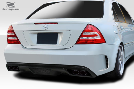 Extreme Dimensions Duraflex Black Series Look Rear Bumper Cover Compatible With 2001-2007 Mercedes C Class - 1 Piece - 112192