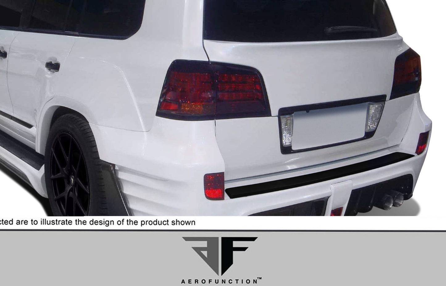 Aero Function AF-1 Wide Body Rear Fender Flares Compatible With 2008-2015 Lexus LX - 4 Piece - 112295