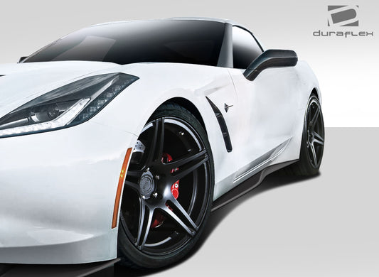 Extreme Dimensions Duraflex Thinderbolt Side Skirts Compatible With 2014-2019 Chevrolet Corvette - 2 Piece - 112368