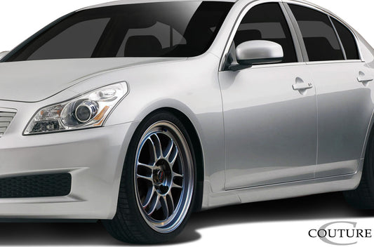 Couture Vortex Side Skirts Compatible With 2007-2009 Infiniti G Sedan - 2 Piece - 112382
