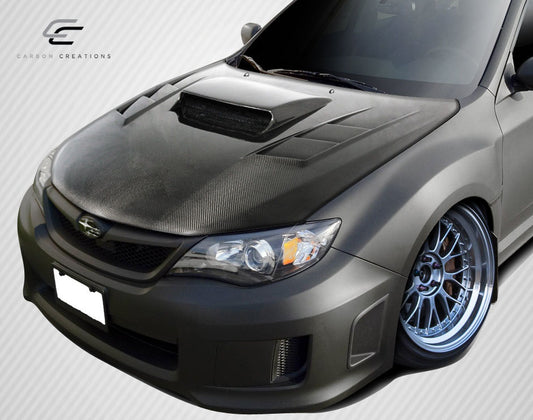 Carbon Creations C-1 Hood Compatible With 2008-2014 Subaru Impreza - 1 Piece - 112974