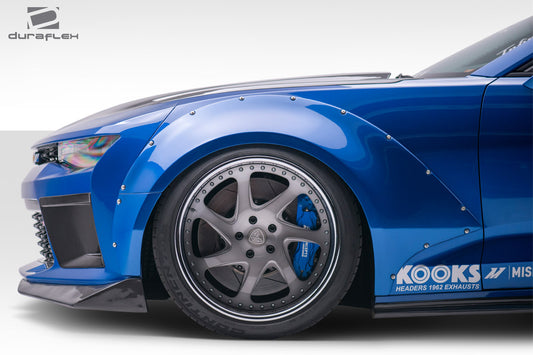 Extreme Dimensions Duraflex Grid Front Fenders Flare Compatible With 2016-2018 Chevrolet Camaro - 4 Piece - 113018