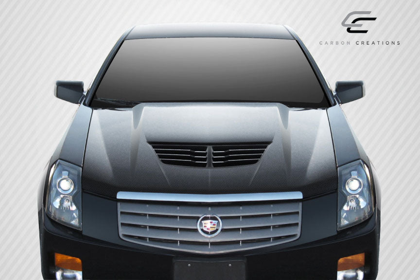 Carbon Creations Stingray Z Hood Compatible With 2003-2007 Cadillac CTS - 1 Piece - 113153