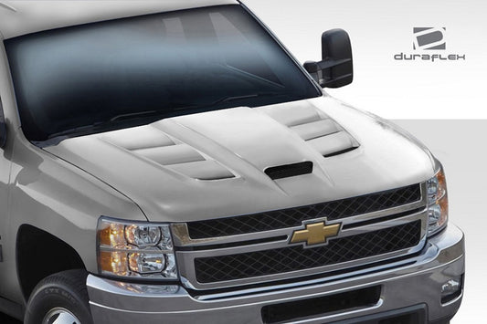 Extreme Dimensions Duraflex Viper Look Hood Compatible With 2007-2013 Chevrolet Silverado - 1 Piece - 113402