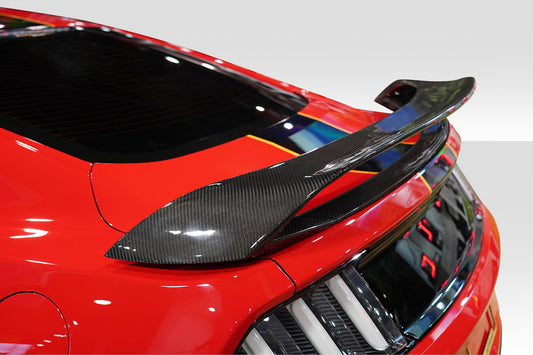 Carbon Creations GT350 Look Wing Spoiler Add On Compatible With 2015-2023 Ford Mustang Coupe - 1 Piece - 113405