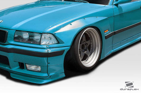 Extreme Dimensions Duraflex Circuit Side Skirts Compatible With 1992-1998 BMW 3 Series - 2 Piece - 113443