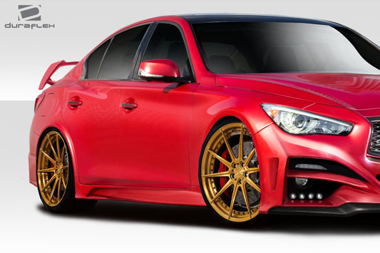 Extreme Dimensions Duraflex Impulse Side Skirts Compatible With 2014-2023 Infiniti Q50 - 2 Piece - 113537