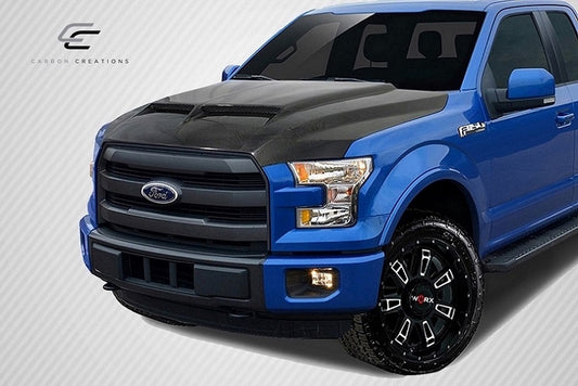 Carbon Creations GT500 Hood Compatible With 2015-2020 Ford F20150 - 1 Piece - 113649