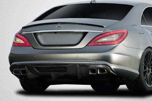 Aero Function AF-1 Carbon Rear Lip Add On Spoiler Compatible With 2012-2018 Mercedes CLS - 1 Piece - 113768