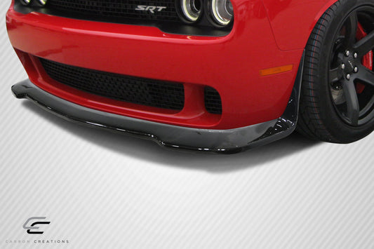 Carbon Creations Hellcat Look Front Lip Spoiler Compatible With 2008-2023 Dodge Challenger - 1 Piece - 113986