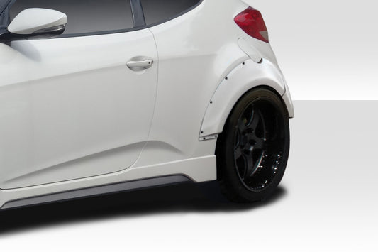 Extreme Dimensions Duraflex Envision Rear Fender Flares Compatible With 2012-2017 Hyundai Veloster - 4 Piece - 114306
