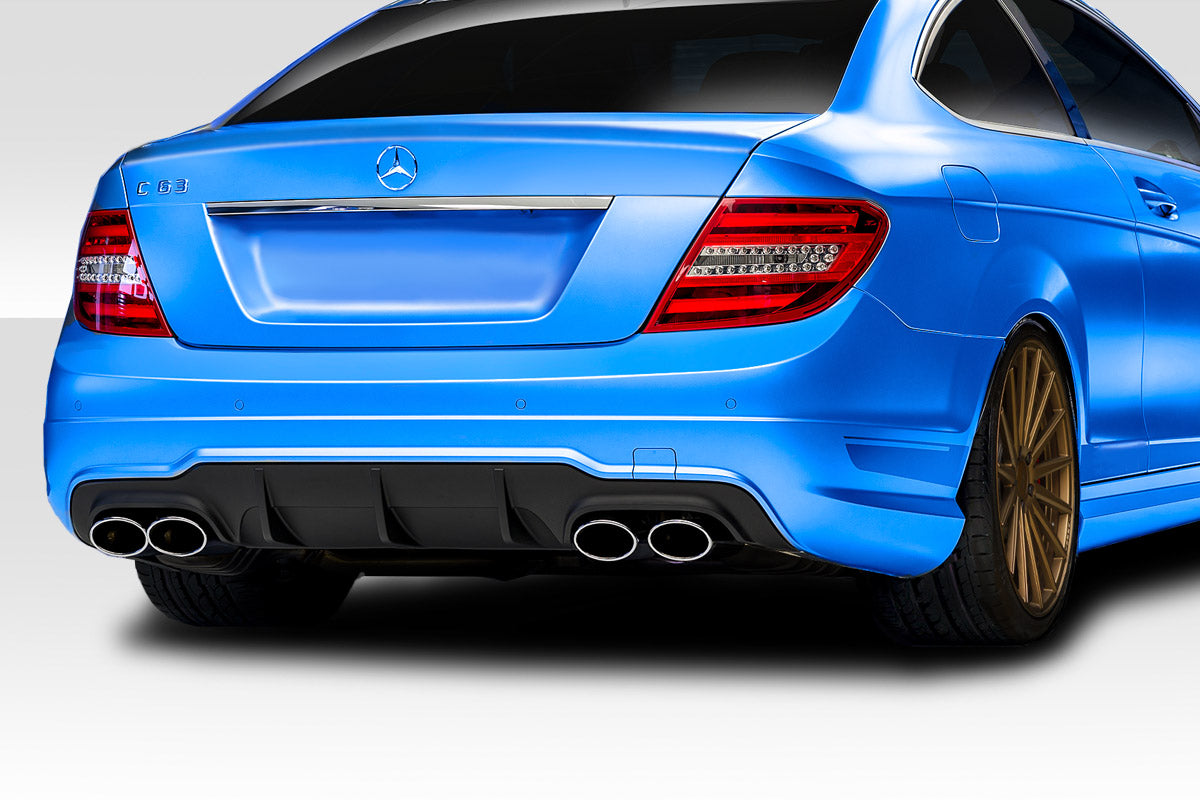 Extreme Dimensions Duraflex C63 Look Rear Lip Add On Spoiler Compatible With 2012-2014 Mercedes C Class - 1 Piece - 119695