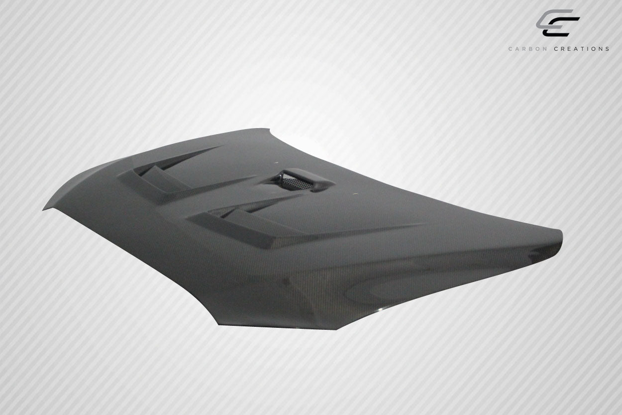Carbon Creations D Spec Hood Compatible With 2008-2017 Mitsubishi Lancer - 1 Piece - 114384