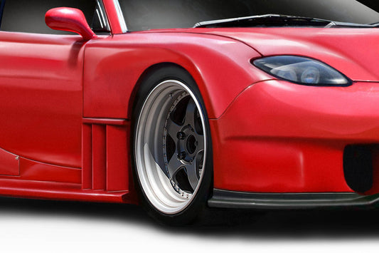 Extreme Dimensions Duraflex Bossen Wide Body Front Fenders Flares Compatible With 1993-1997 Mazda RX7 - 2 Piece - 114442