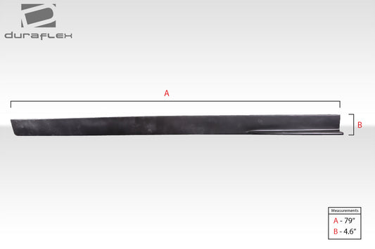 Extreme Dimensions Duraflex Universal C-Speed Side Splitters Body Kit - 4 Piece - 114475