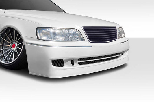 Extreme Dimensions Duraflex J Design Front Bumper Cover Compatible With 1997-2001 Infiniti Q45 - 1 Piece - 114796