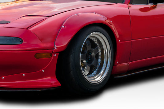 Extreme Dimensions Duraflex TKO RBS Wide Body Front Fenders Flares Compatible With 1990-1997 Mazda Miata - 2 Piece - 114995