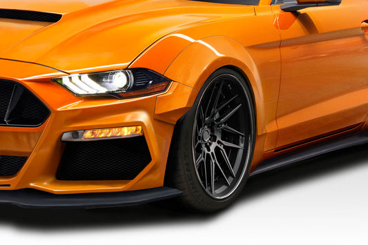 Couture Grid Wide Body Front Fenders Flares Compatible With 2018-2023 Ford Mustang - 4 Piece - 114998