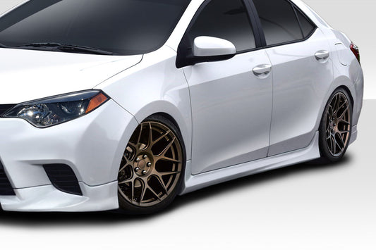 Extreme Dimensions Duraflex Zeta Side Skirts Compatible With 2014-2016 Toyota Corolla - 2 Piece - 115048