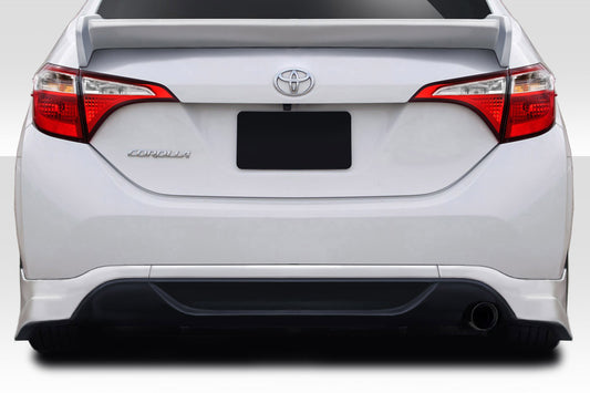 Extreme Dimensions Duraflex Zeta Rear Lip Add On Spoiler Compatible With 2014-2016 Toyota Corolla - 2 Piece - 115049