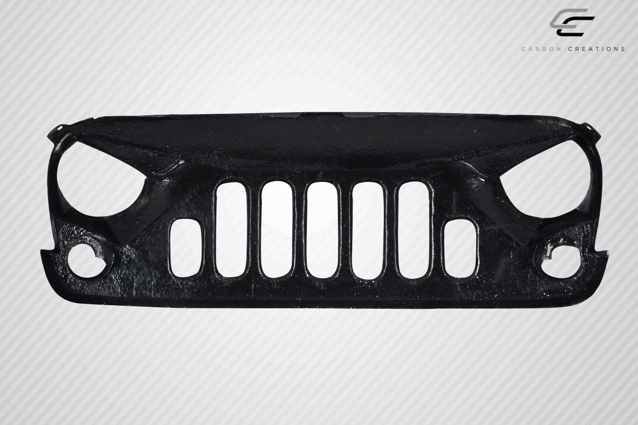 Carbon Creations Predator Grille Compatible With 2007-2018 Jeep Wrangler - 1 Piece - 115251
