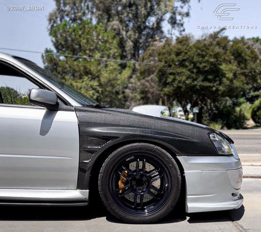 Carbon Creations GT Concept Fender Compatible With 2004-2005 Subaru Impreza - 2 Piece - 115463