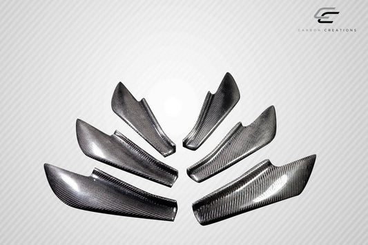 Carbon Creations GT500 V3 Rear Bumper Cover Canard Compatible With 2013-2020 FR-S Toyota 86 Subaru BRZ - 6 Piece - 115565